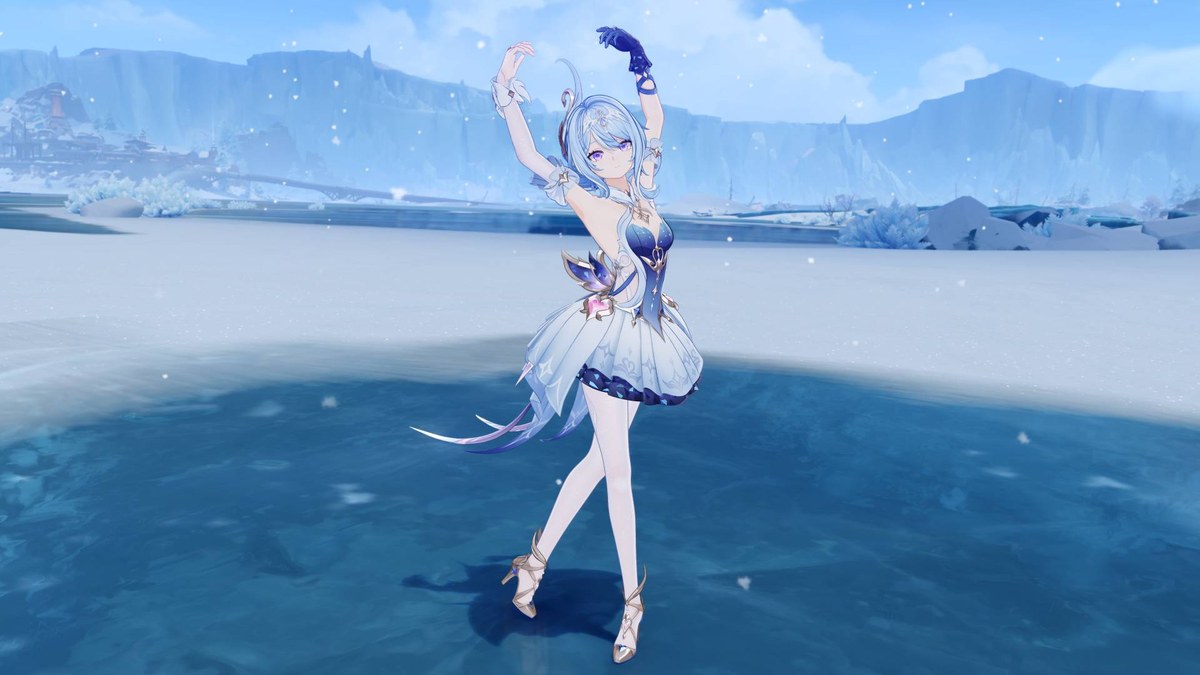 Odette, the new 5-star Cryo sword character in Genshin Impact 7.0