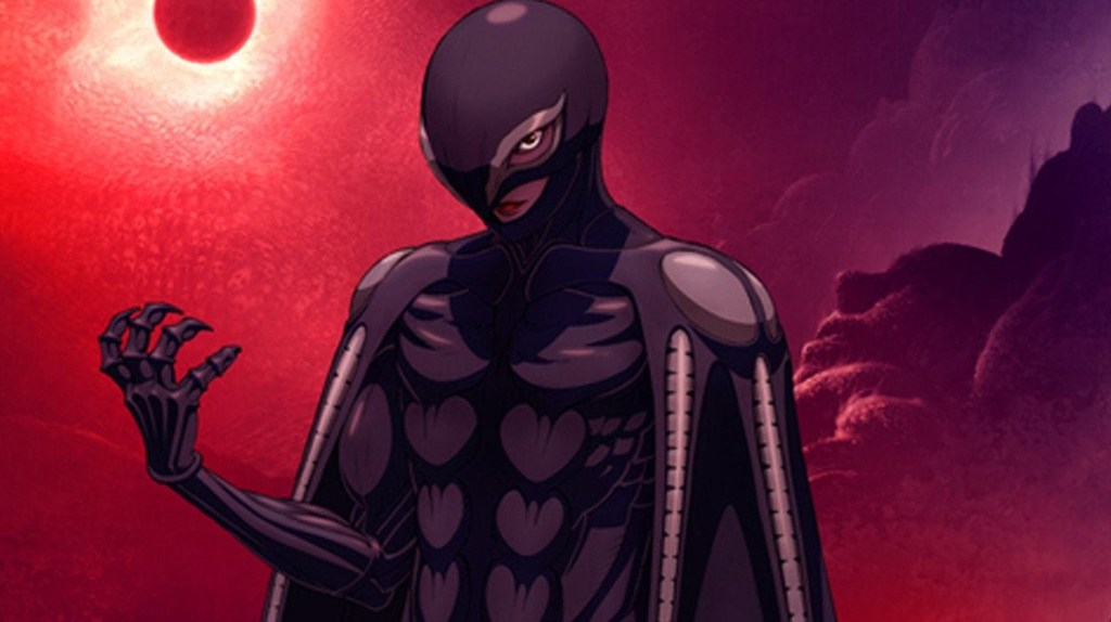 Griffith as Femto after the sacrifice of the Band of the Hawk.