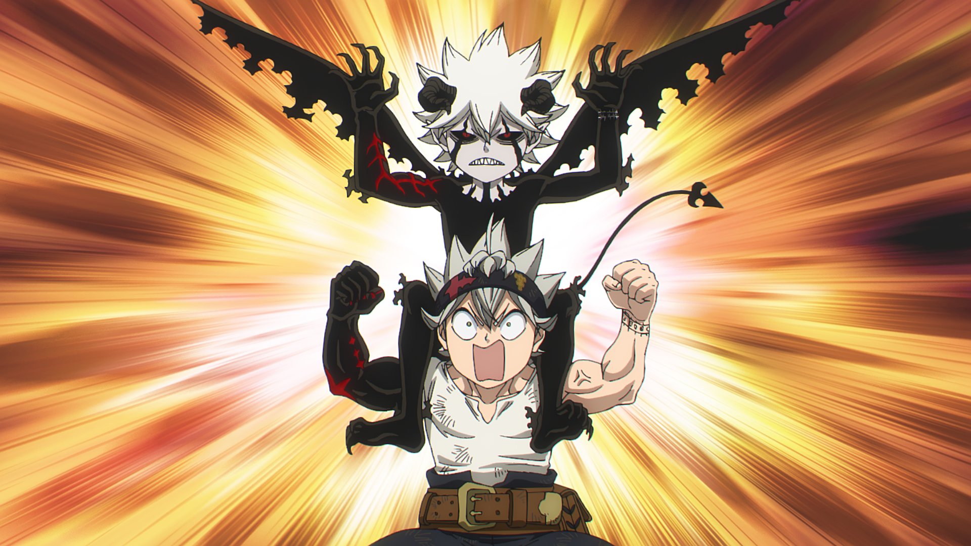Asta and Liebe in a scene from Black Clover Season 2 episode 1