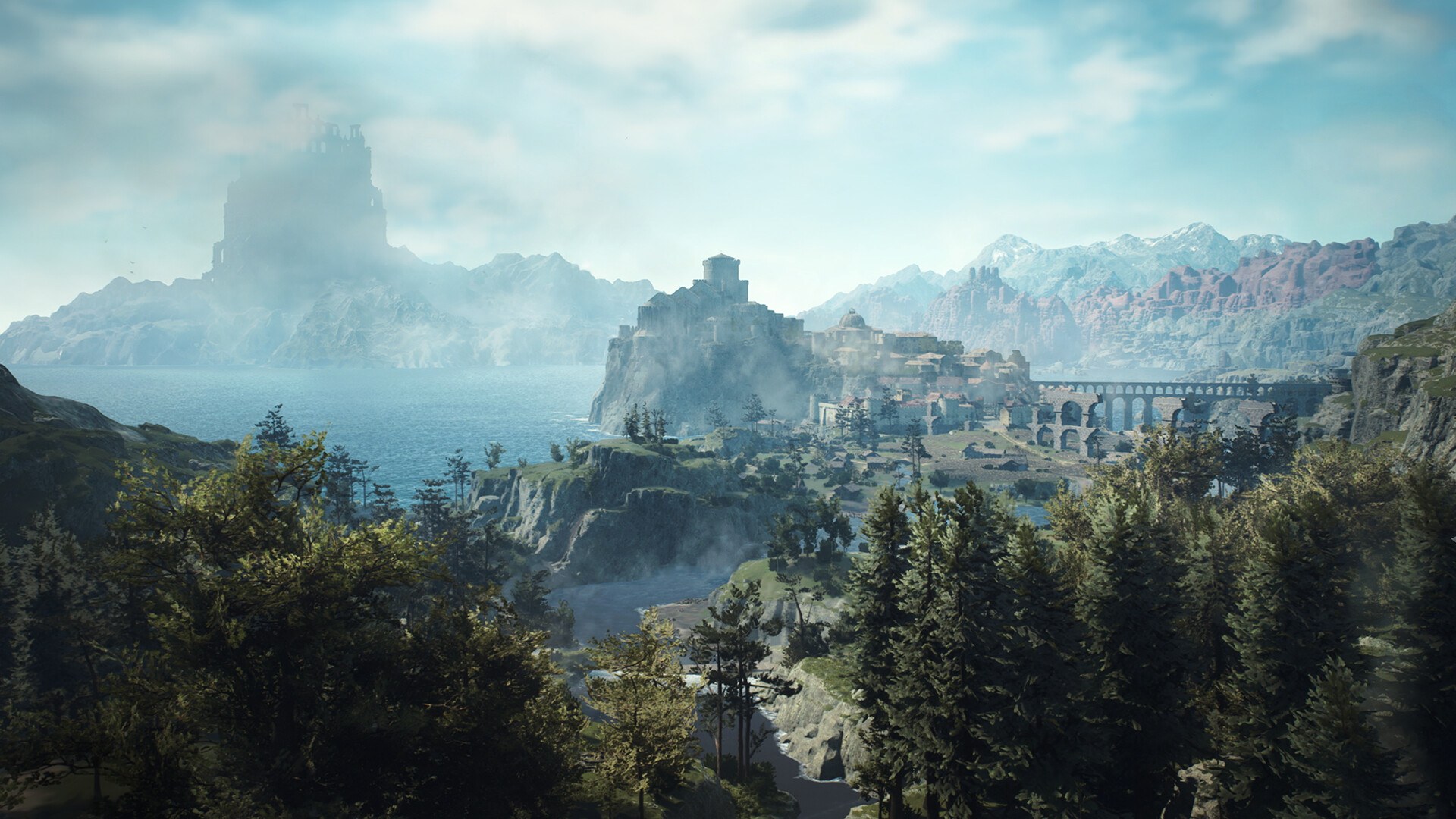 Phong cảnh thành Vernworth trong Dragon’s Dogma 2