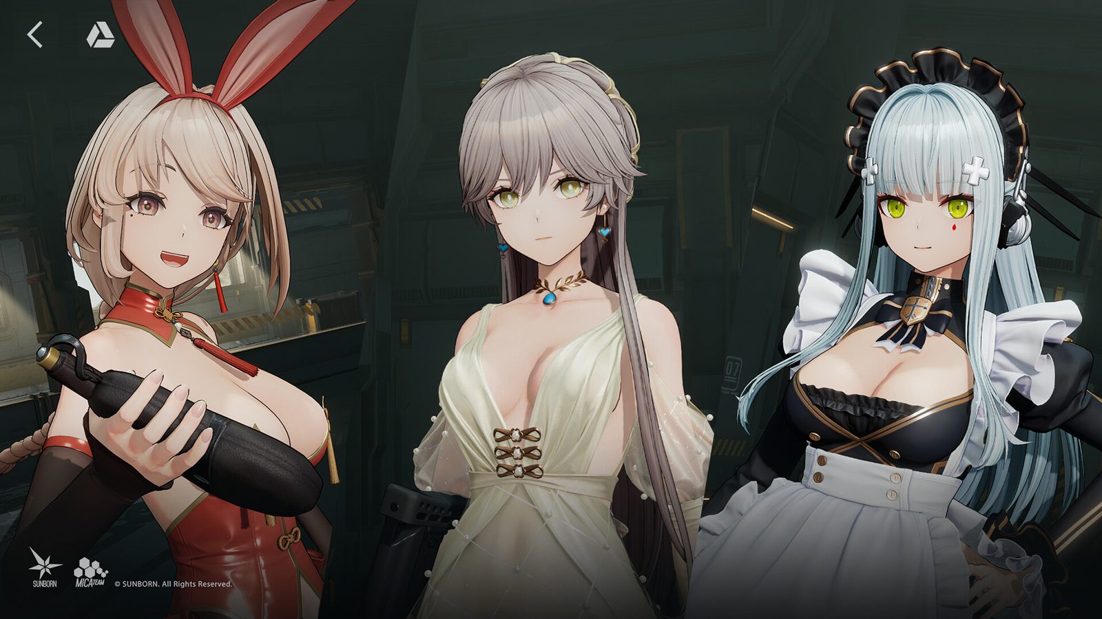 Three T-Dolls in special outfits