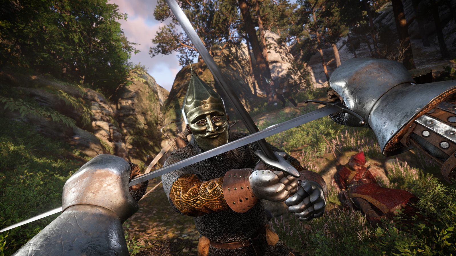 Kingdom Come: Deliverance II gameplay: đấu kiếm góc nhìn thứ nhất