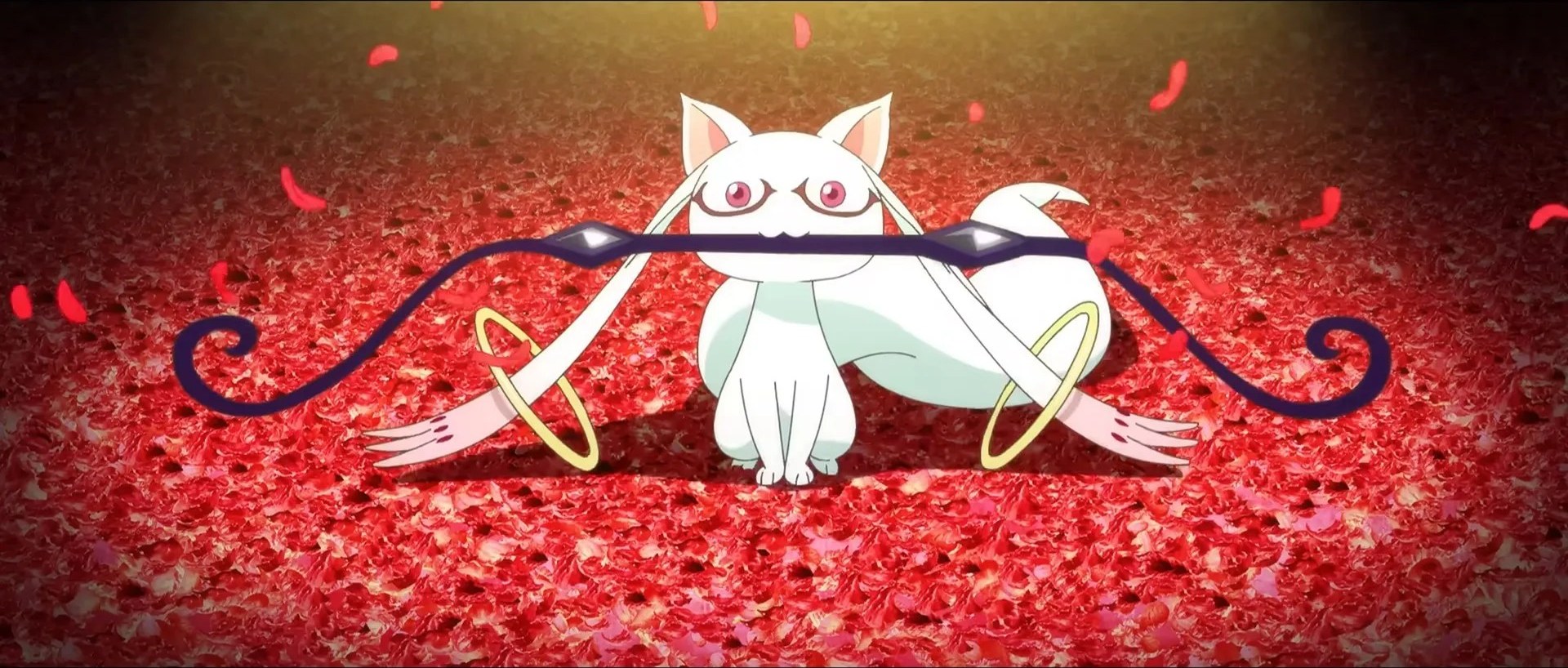 Kyubey trong trailer phim Madoka Magica: Walpurgisnacht Rising