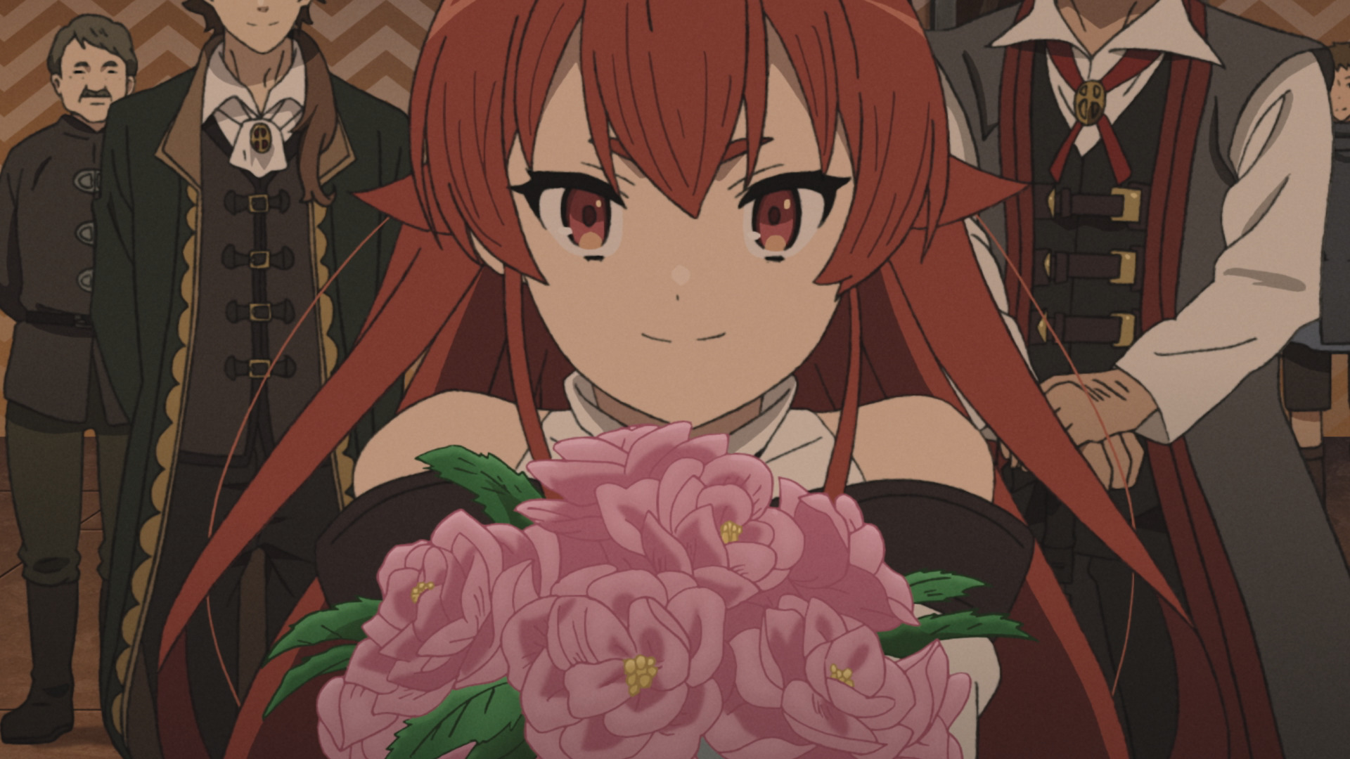 Eris holding a bouquet in season one episode 8.