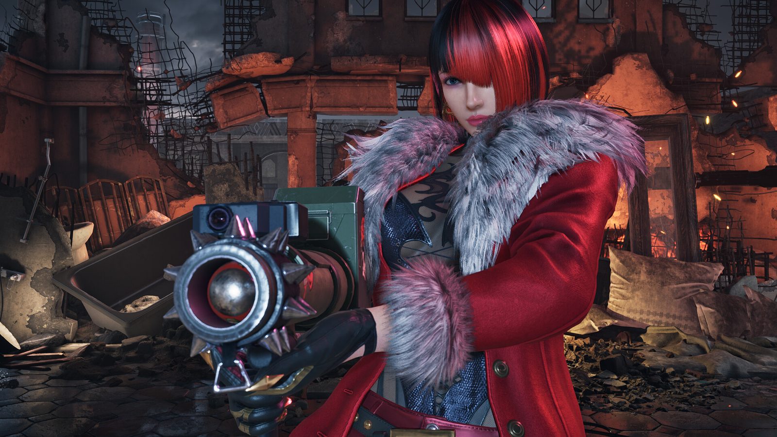 Anna Williams cầm ống phóng tên lửa trong Tekken 8 Season 2